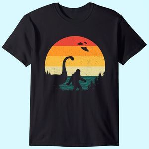 Retro Bigfoot Ufo Abduction 80S Sasquatch Loch Ness Monster T Shirt